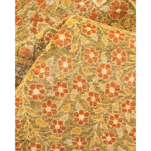 Mogul Brown 8 ft. x 10 ft. Oriental Wool Indoor Area Rug