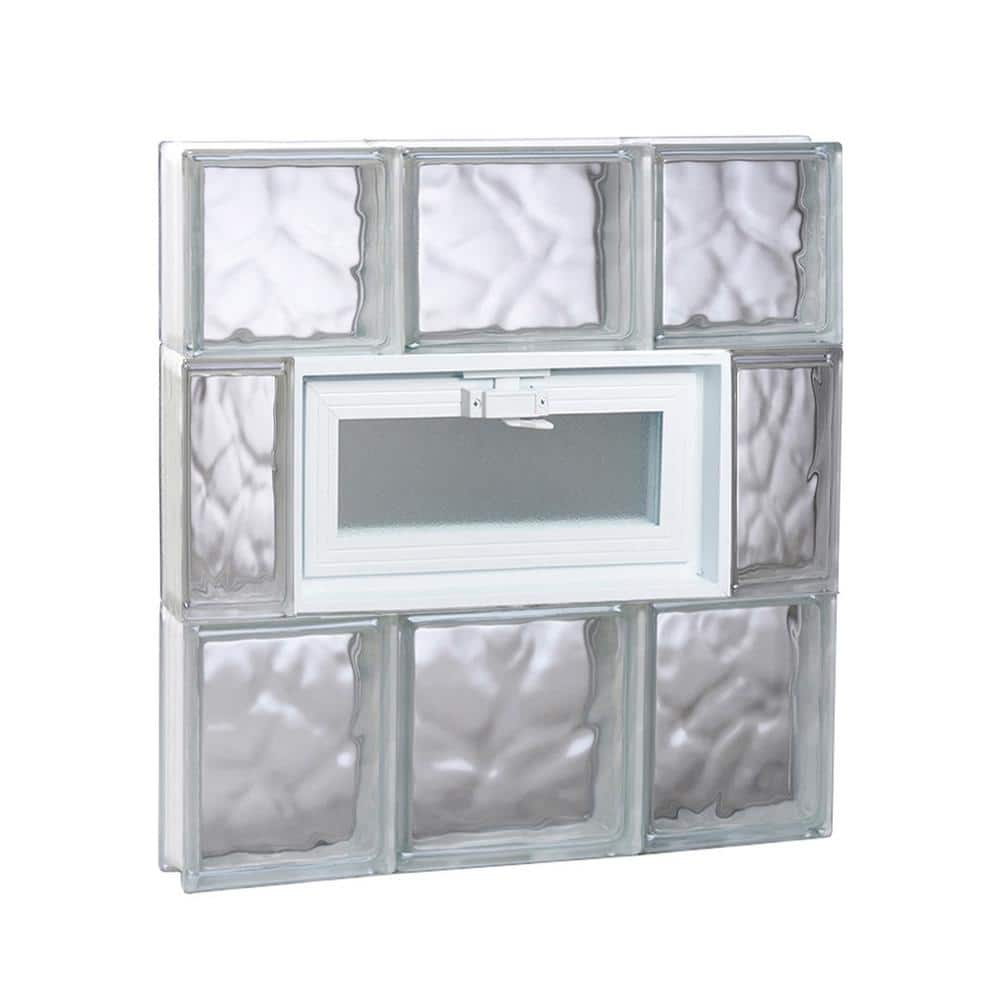 19.25 in. x 21.25 in. x 3.125 in. Frameless Wave Pattern Vented Glass Block Window price history on PriceWatchPro