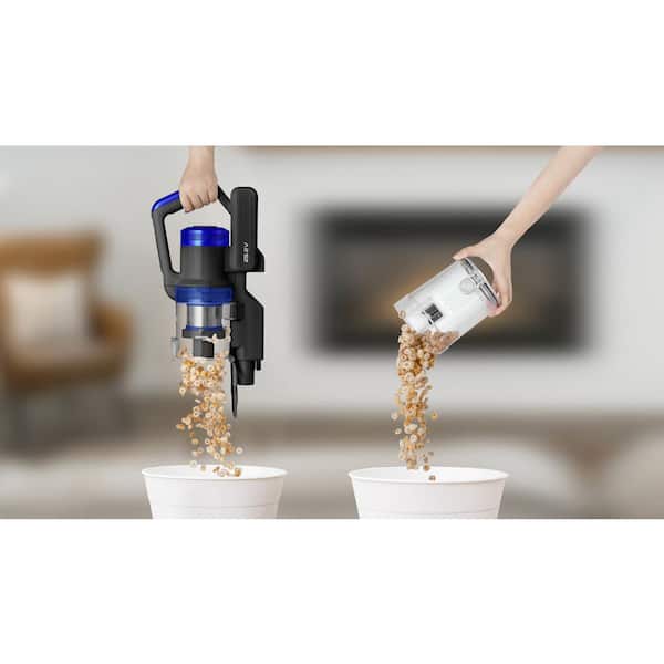 RapidClean Pro Bagless Cordless Stick Vacuum Cleaner for Hard Floor & Carpet with LED Headlights, 40Min Runtime