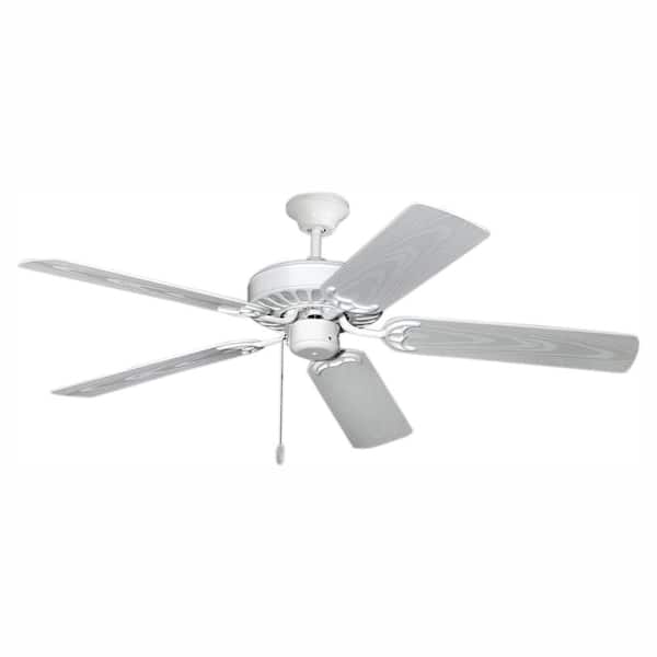 TroposAir ProSeries Builder 52 in. Pure White Outdoor Ceiling Fan