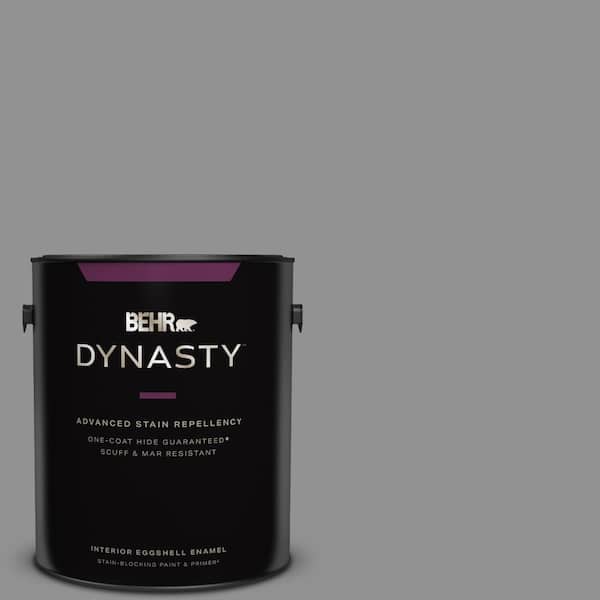 BEHR DYNASTY 1 gal. #N520-4 Cool Ashes One-Coat Hide Eggshell Enamel Interior Stain-Blocking Paint & Primer