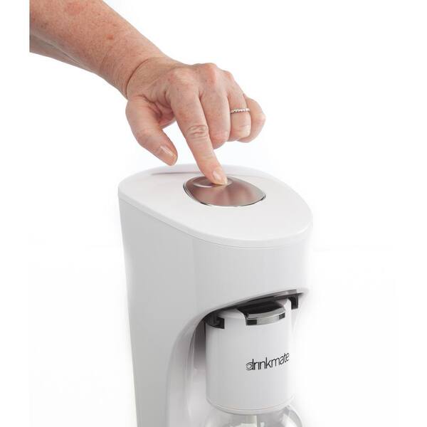 DrinkMate White Sparkling Water and Soda Maker Machine Sparkle Up