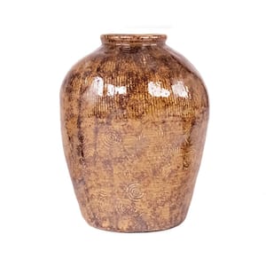 Distressed Textured Vase (16800M B93)