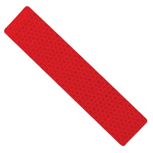 1.25 in. x 6 in. Red Reflective Safety Strips