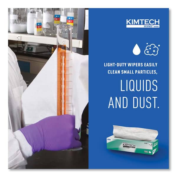 Kimtech Kimwipes Delicate Task Wipers, 1-Ply, 11-4/5 in. x 11-4/5
