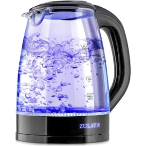 1.7L Glass Electric Kettle with Blue LED Light