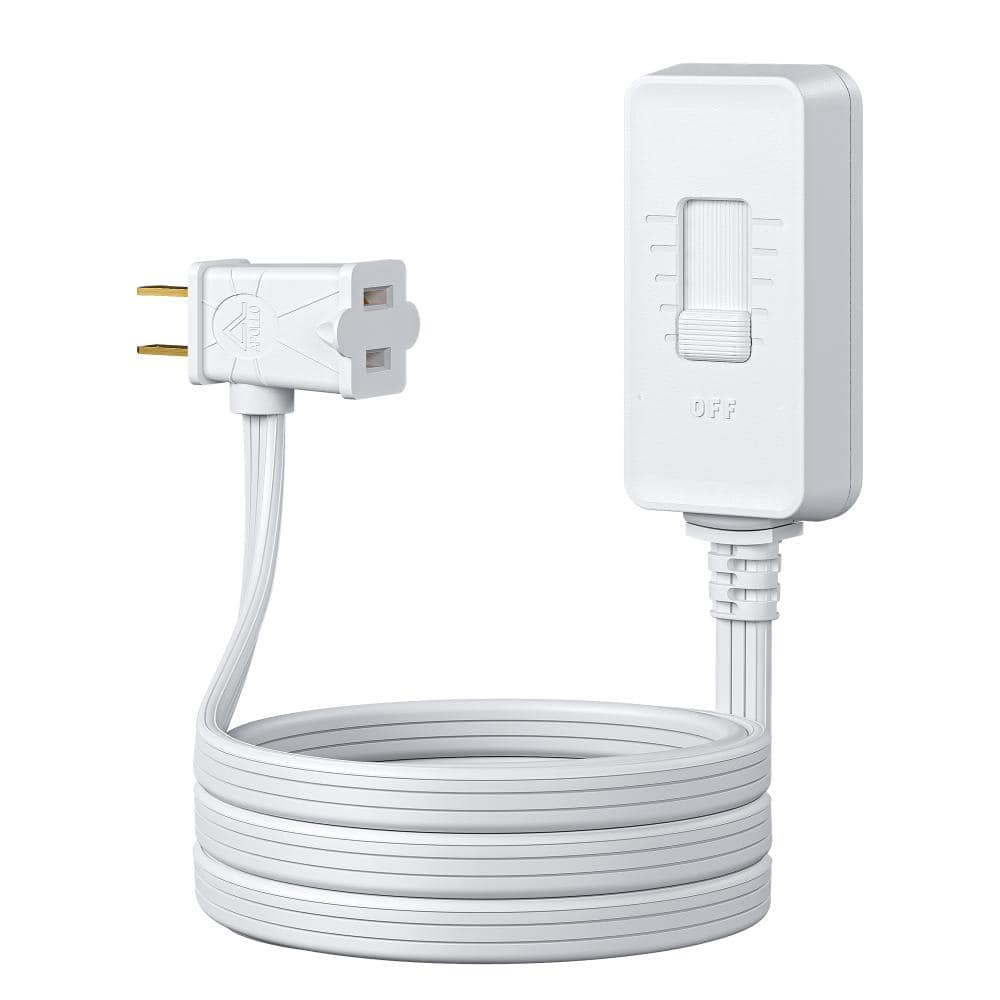 6 ft. Extension Cord White Plug in Dimmer Switch for LED/CFL Lights and Incandescent Bulbs Full Range Slide Control price history on PriceWatchPro