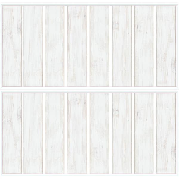 Roommates 4 In X 16 74 Piece Distressed Barn Wood Plank White L And Stick Wall Decals Rmk3697gm The Home Depot - Roommates Wall Decals Wood Planks