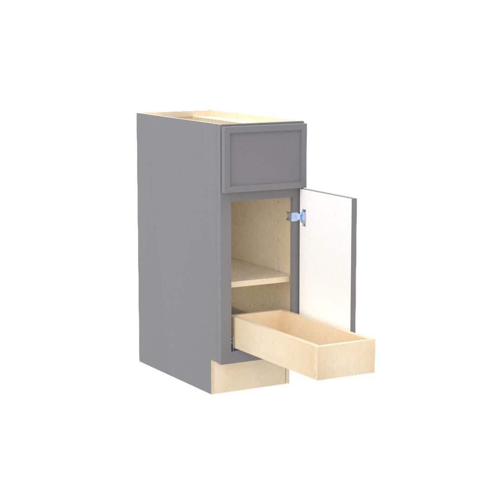 Franklin 15 in. W x 24 in. D x 34.5 in. H Assembled Plywood Base Kitchen Cabinet in Veiled Gray with 1ROT Soft Close RH price history on PriceWatchPro