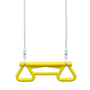 SWING SET STUFF TRAPEZE WITH RINGS AND COATED CHAIN RED playground bar fort 0107 
