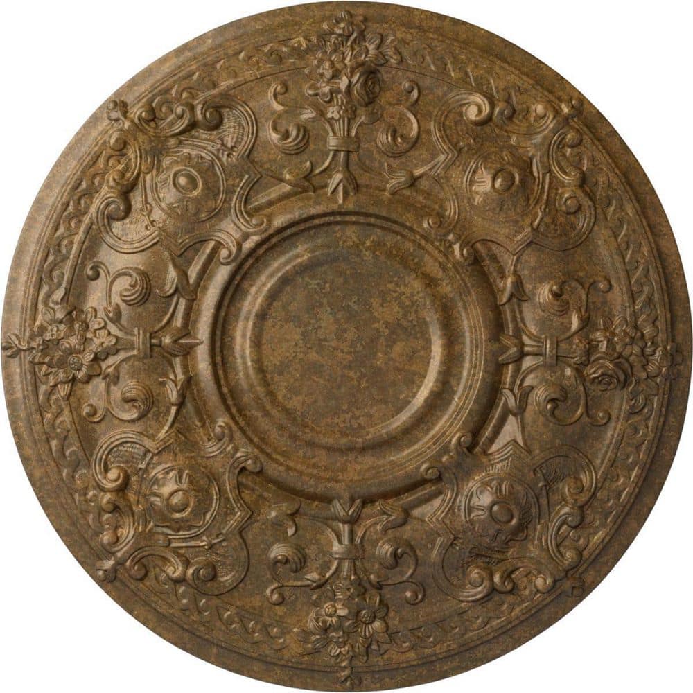 28-1/8 in. x 1-3/4 in. Oslo Urethane Ceiling Medallion (Fits Canopies up to 10-1/2 in.), Rubbed Bronze price history on PriceWatchPro