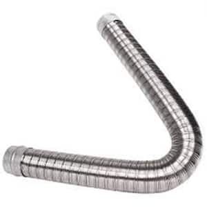 6 in. x 10 ft. Smooth Wall Stainless Steel Chimney Liner Extension Kit