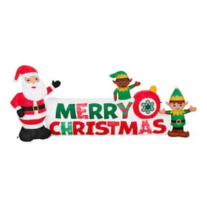 logobrands 7 ft. Notre Dame Santa Clause Yard Inflatable 190-100-SC - The  Home Depot