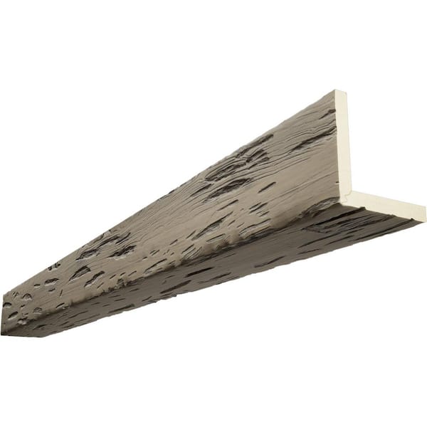 Ekena Millwork Endurathane 8 in. H x 6 in. W x 14 ft. L Pecky Cypress Almond Faux Wood Beam