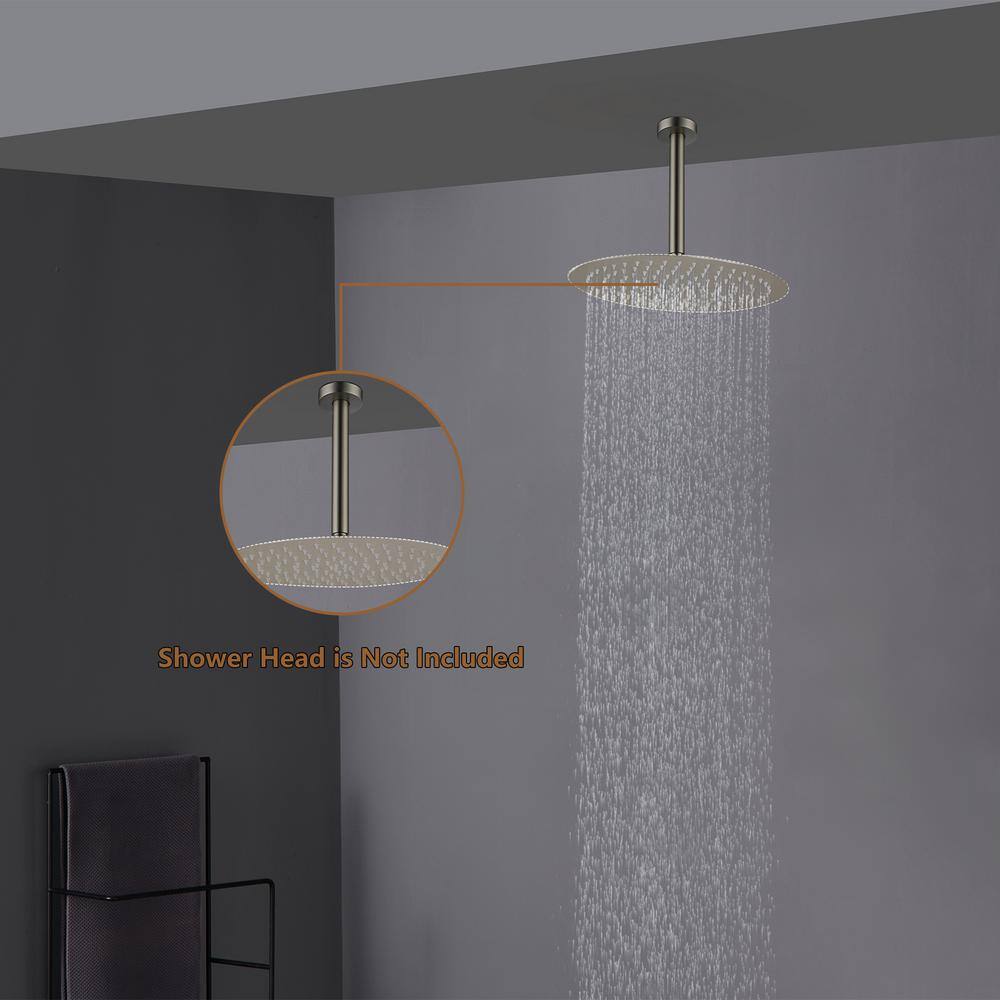 8-Inch Brushed Nickel Ceiling Mounted Shower Arm