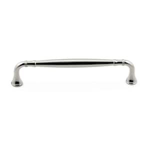 Candiac Collection 6 5/16 in. (160 mm) Polished Nickel Traditional Curved Cabinet Bar Pull