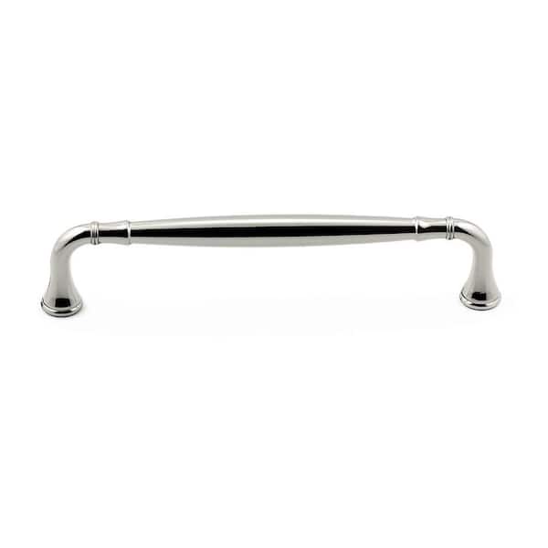 Richelieu Hardware Candiac Collection 6 5/16 in. (160 mm) Polished Nickel Traditional Curved Cabinet Bar Pull