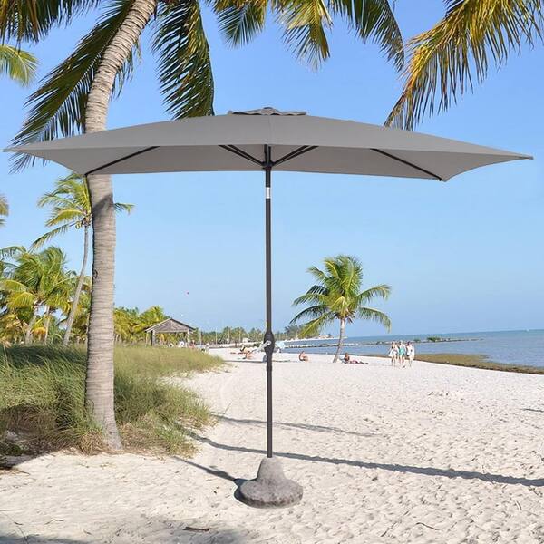 gray patio umbrella for sale Sarasota Breeze Steel 9' free summertime. Unbranded 6.5 ft. x 10