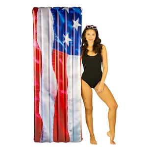 COPY-0, 74 in. Inflatable Stars and Stripes Deluxe RealPrint Raft