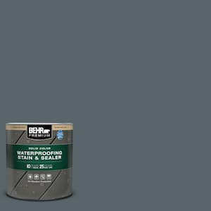 1 qt. #N490-6 Calligraphy Solid Color Waterproofing Exterior Wood Stain and Sealer