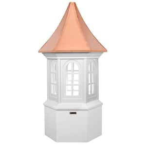 Smithsonian Georgetown 26 in. x 59 in. Vinyl Cupola with Copper Roof