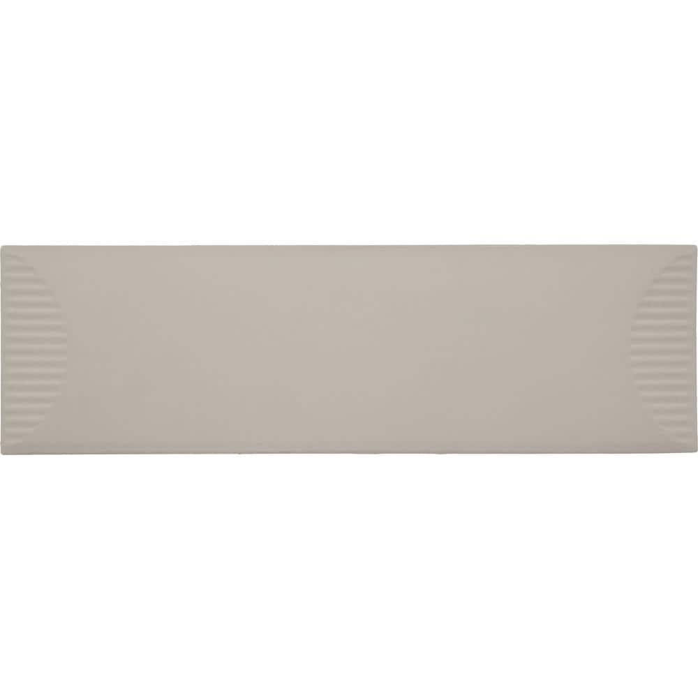 Stencil Beige 4 in. x 6 in. Glaze Porcelain Half Moon Sample Tile price history on PriceWatchPro