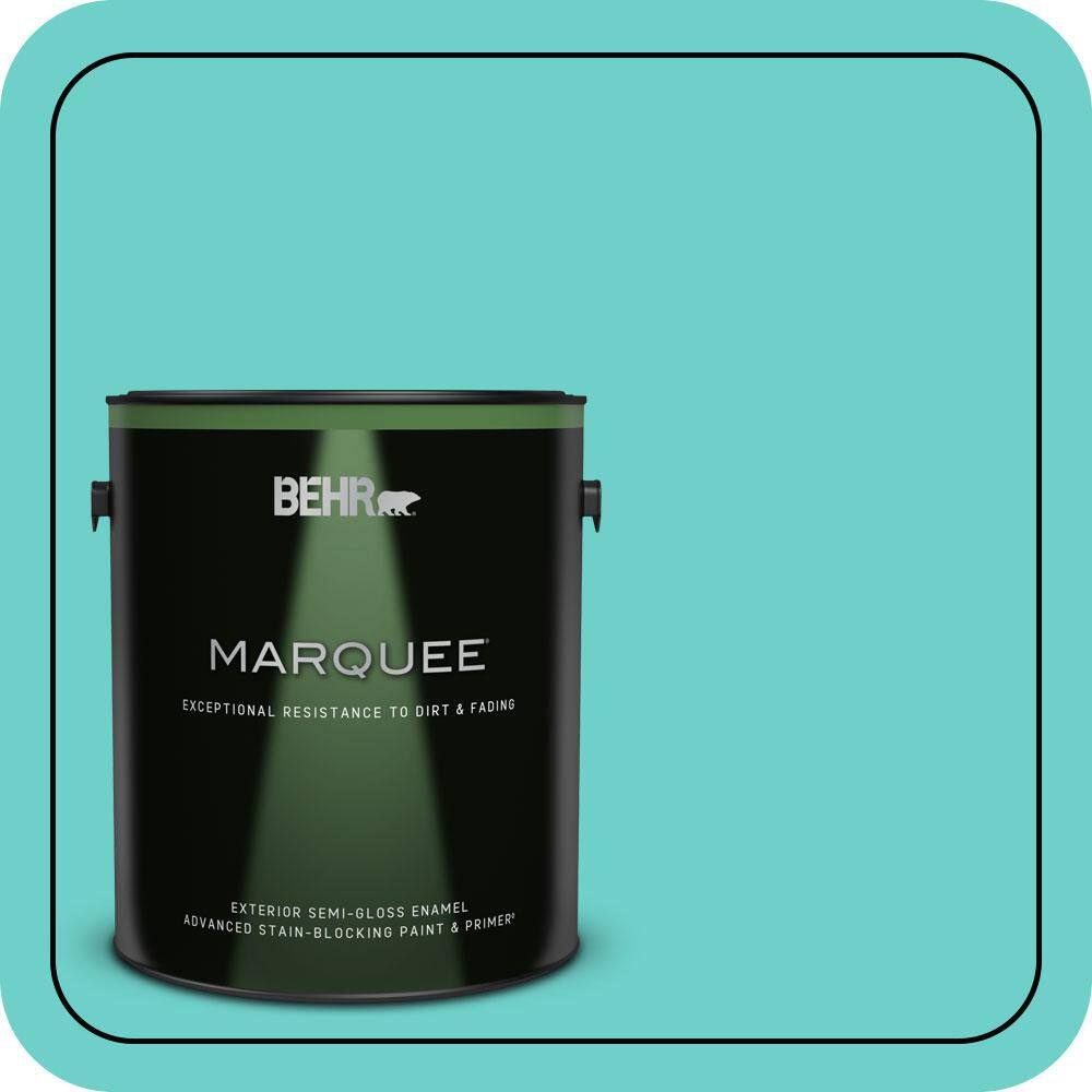 1 gal. #P450-4 Hidden Sea Glass Semi-Gloss Enamel Exterior Paint & Primer price history on PriceWatchPro