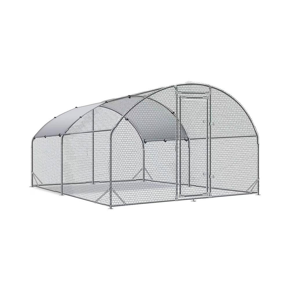 78 in. H x 150 in. W x 110 in. D Large Metal Chicken Coop Poultry Cage with Waterproof and UV Protection Cover price history on PriceWatchPro