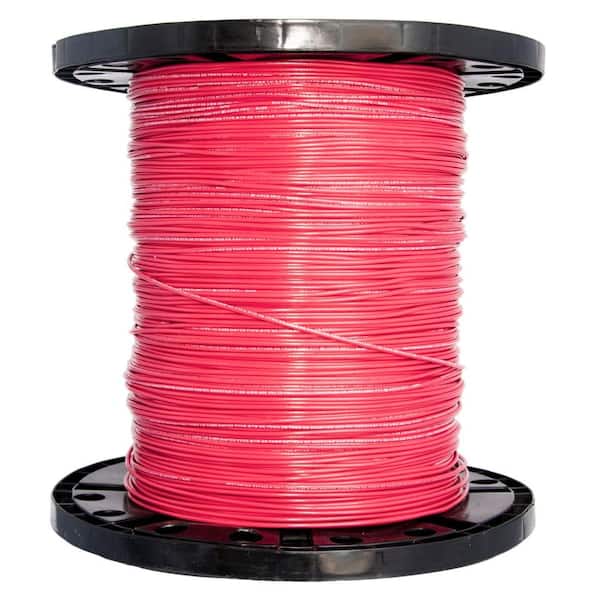 Southwire 2500 ft. 14 Red Solid CU THHN Wire 11581605 - The Home Depot