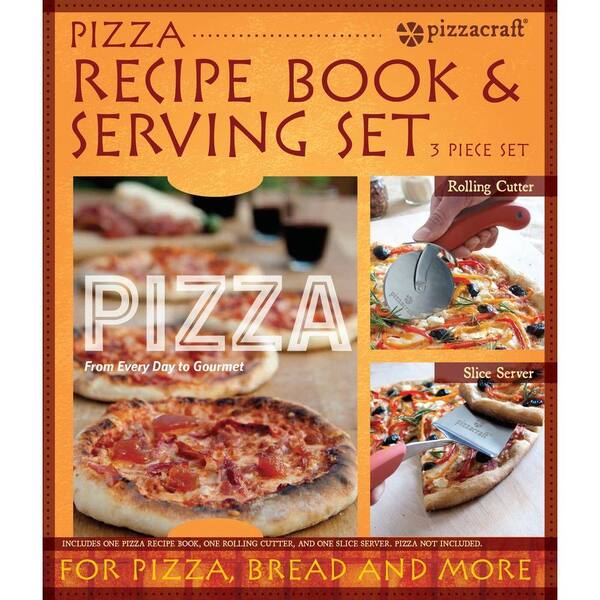 pizzacraft 2-Piece Pizza Serving Set and Recipe Book