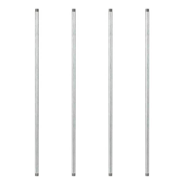 PIPE DECOR 3/4 in. x 4 ft. Galvanized Steel Pipe (4-Pack)