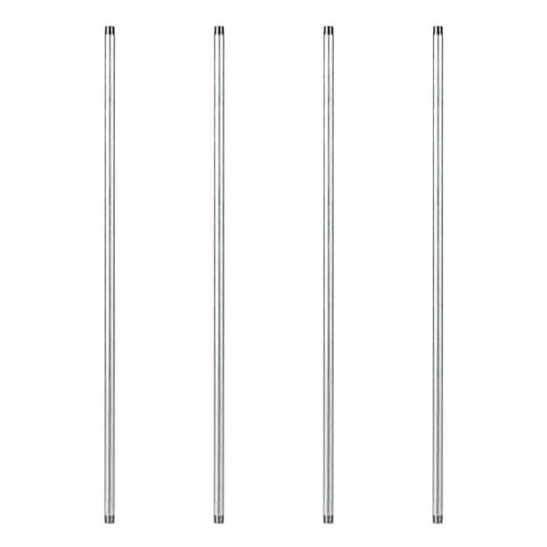 3/4 in. x 4 ft. Galvanized Steel Pipe (4-Pack)