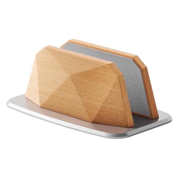 Unbranded Wooden Adjustable Vertical Laptop Stand Space-Saving Single-Slot Design Compatible with MacBook Surface Chromebook Dell