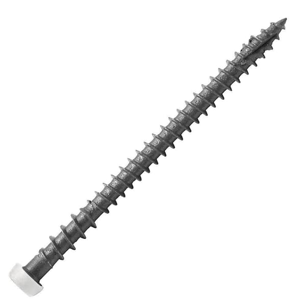 DeckLok #10 x 2-3/4 in. Star Drive Self- Countersinking Flat Head ACQ Compatible White Composite Deck Screws (350-Piece)
