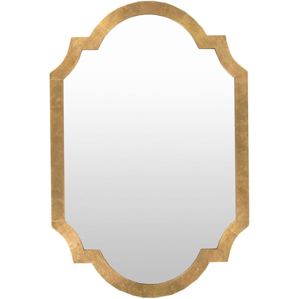Livabliss Large Rectangle Gold Contemporary Mirror (45 in. H x 30 in. W)