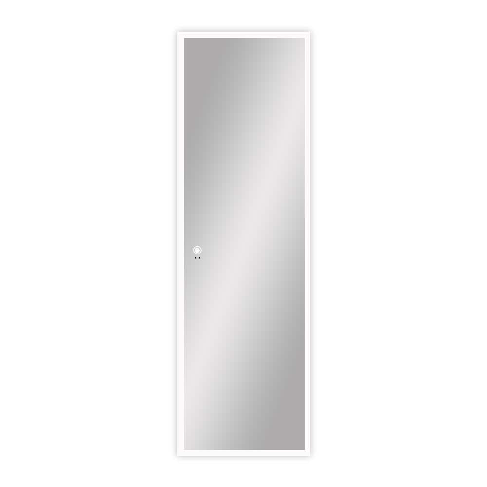 22 in. W x 65 in. H LED Light Rectangular Frameless Wall-Mounted Single but