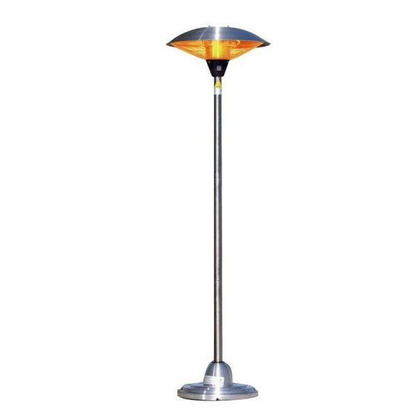 Fire Sense 1,500-Watt Stainless Steel Halogen Electric Patio Heater