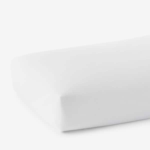 Company Cotton Garment Wash White Cotton Percale Twin Fitted Sheet