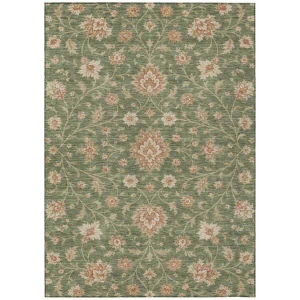 Chantille Machine Washable Indoor/Outdoor Abstract ACN3132 Fern 3 ft. x 5 ft. Area Rug