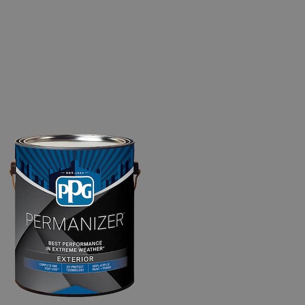 1 gal. PPG1001-5 Dover Gray Semi-Gloss Exterior Paint
