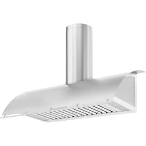 Okeanito 48 in. Shell Only Wall Mount Range Hood with LED Lights in Stainless Steel