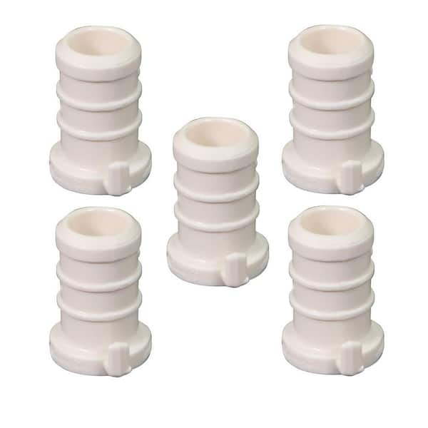 PLUMBFLEX 3/8 in. Plastic PEX Poly Alloy Plug End Cap Barb Pipe Fitting (5-Pack)