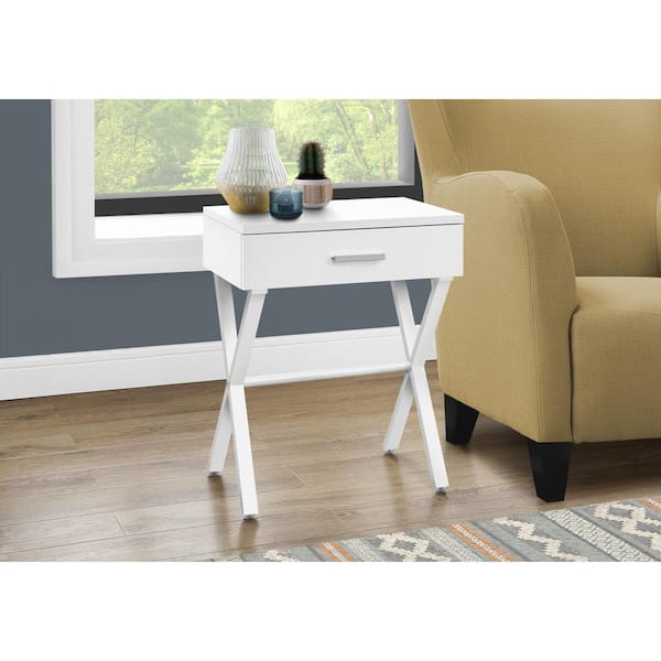 home depot white side table