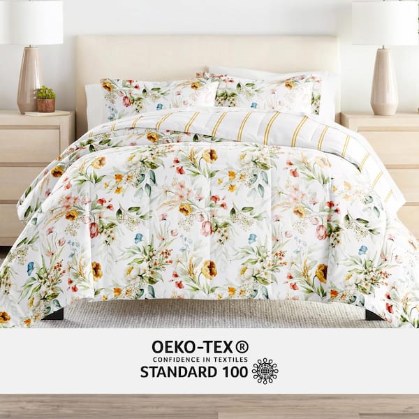 Becky Cameron 5-Piece Chintz Floral Stripe Clay Pattern