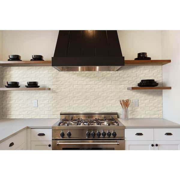 MSI Take Home Tile Sample - Antique White 4 in. x 4 in. Glossy