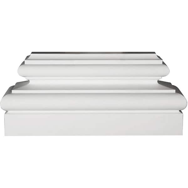 Ekena Millwork 37-7/8 in. W x 11-5/8 in. H x 2-1/2 in. P Traditional Base (2-Pack)