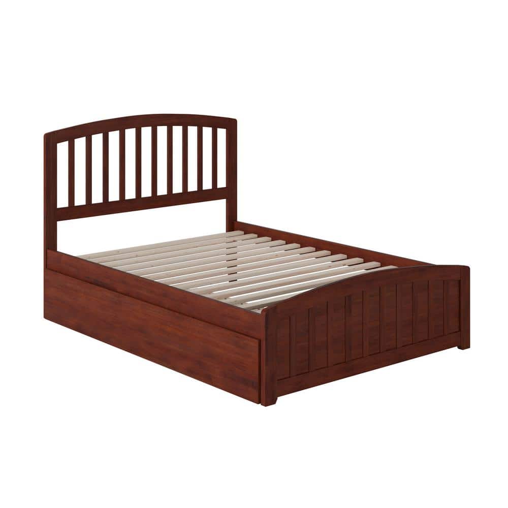 Richmond Mission-Shaker Full Bed with Urban Trundle in Walnut