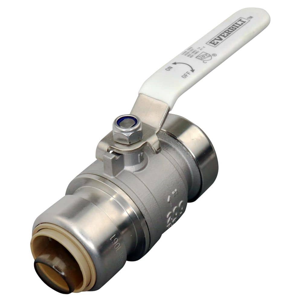 1 in. Push-To-Connect x 1 in. Push-To-Connect Stainless Steel Ball Valve price history on PriceWatchPro