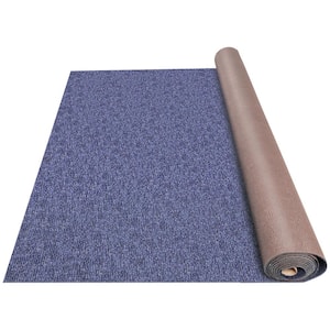 Marine Carpet 6 sq. ft. W x 20 oz. Marine Grade Texture Carpet Blue Outdoor Rug Non-Slide Polyester Rug Full Roll Carpet