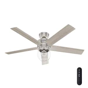 Xidane 52 in. Indoor Brushed Nickel Standard Ceiling Fan with with LED and Remote Included